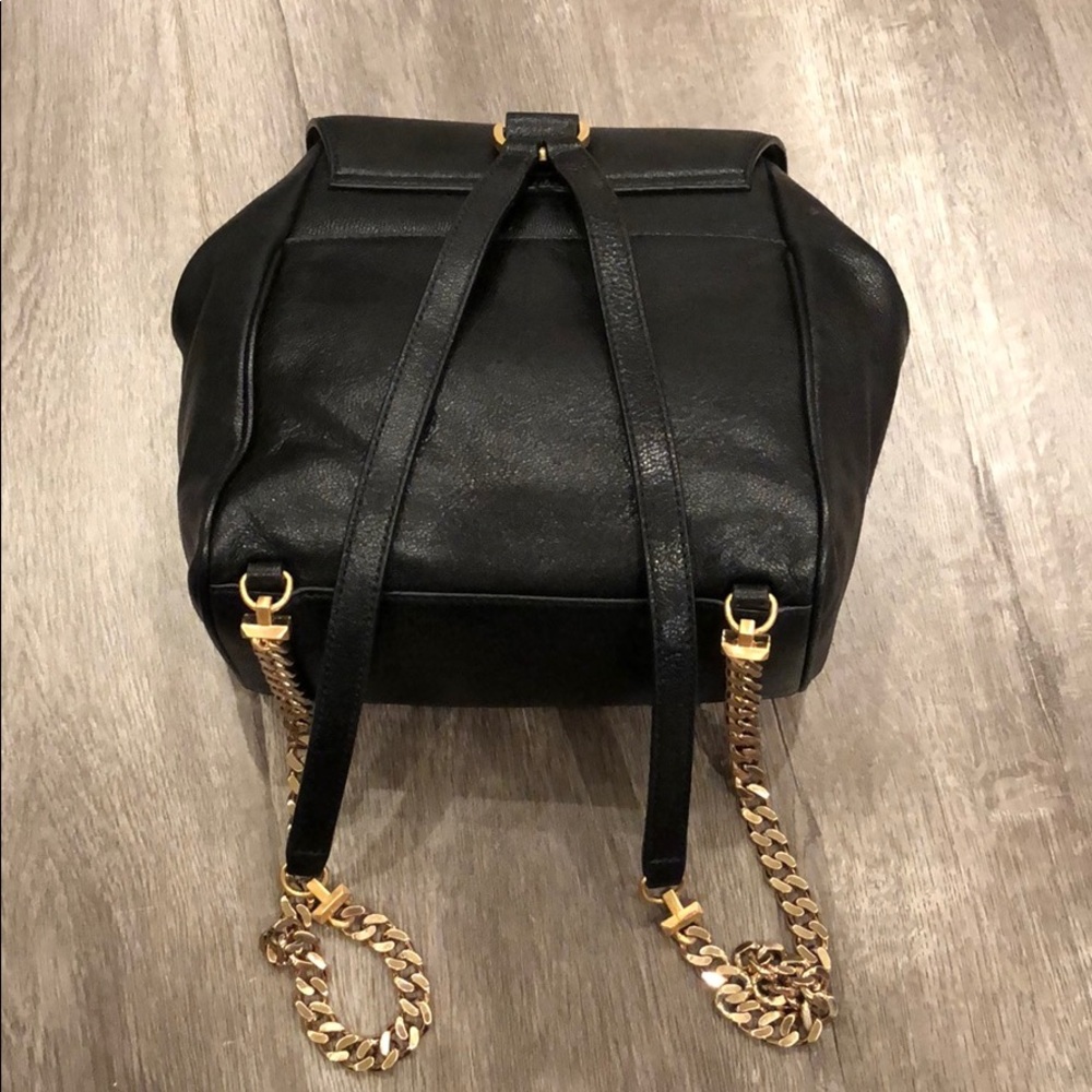 B Brian Atwood Juliette Black Backpack Purse - Picture 7 of 11